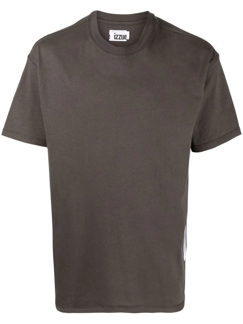 

izzue Reserved-print T-shirt - Brown