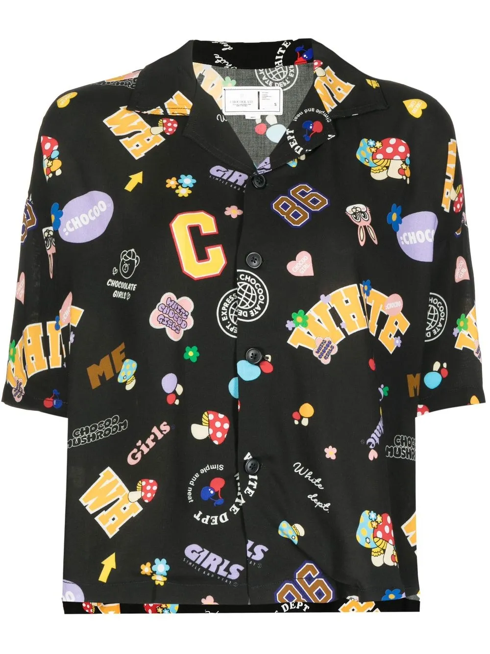 

CHOCOOLATE camisa con estampado gráfico - Negro