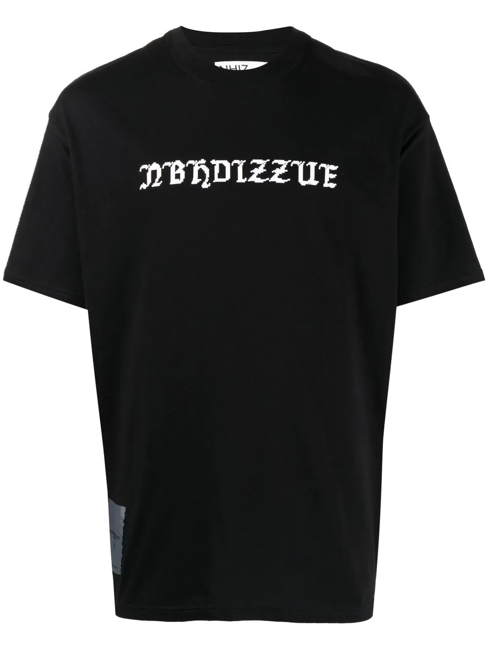 

izzue playera con logo estampado - Negro