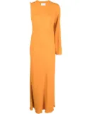 Erika Cavallini one-shoulder maxi dress - Orange