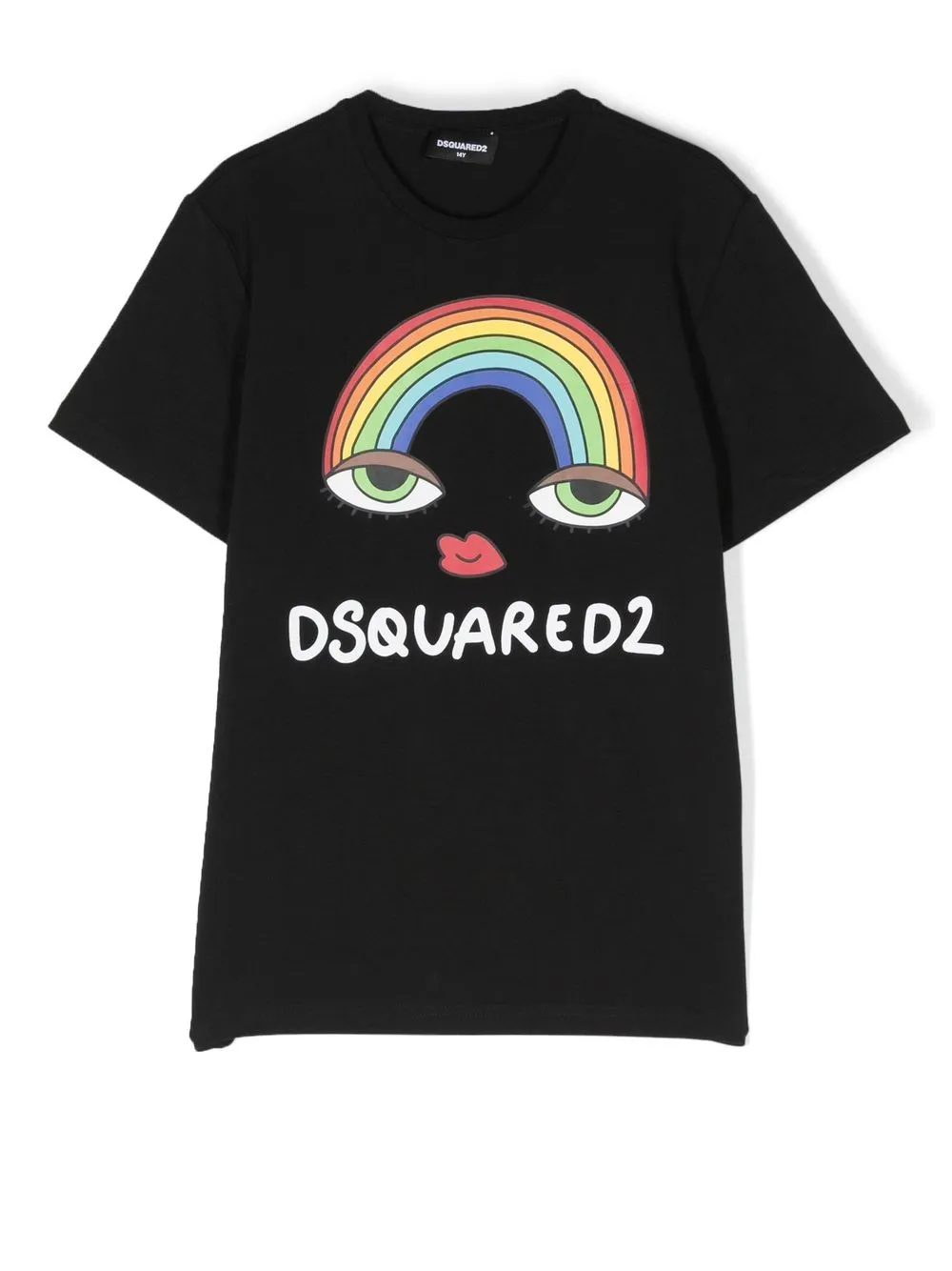 

Dsquared2 Kids playera manga corta con logo estampado - Negro