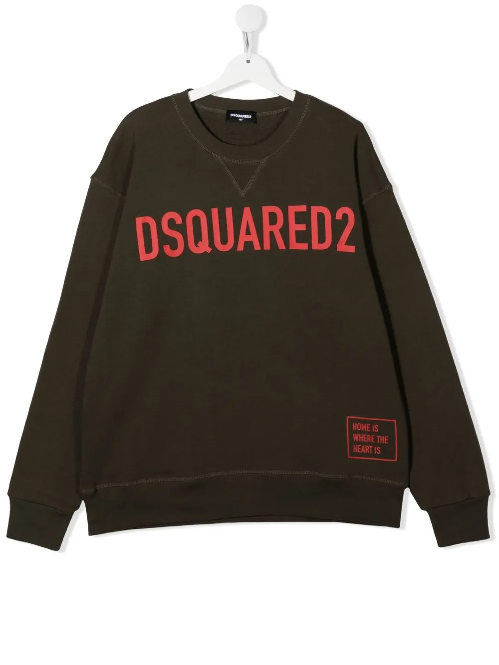 

Dsquared2 Kids sudadera con logo estampado - Verde