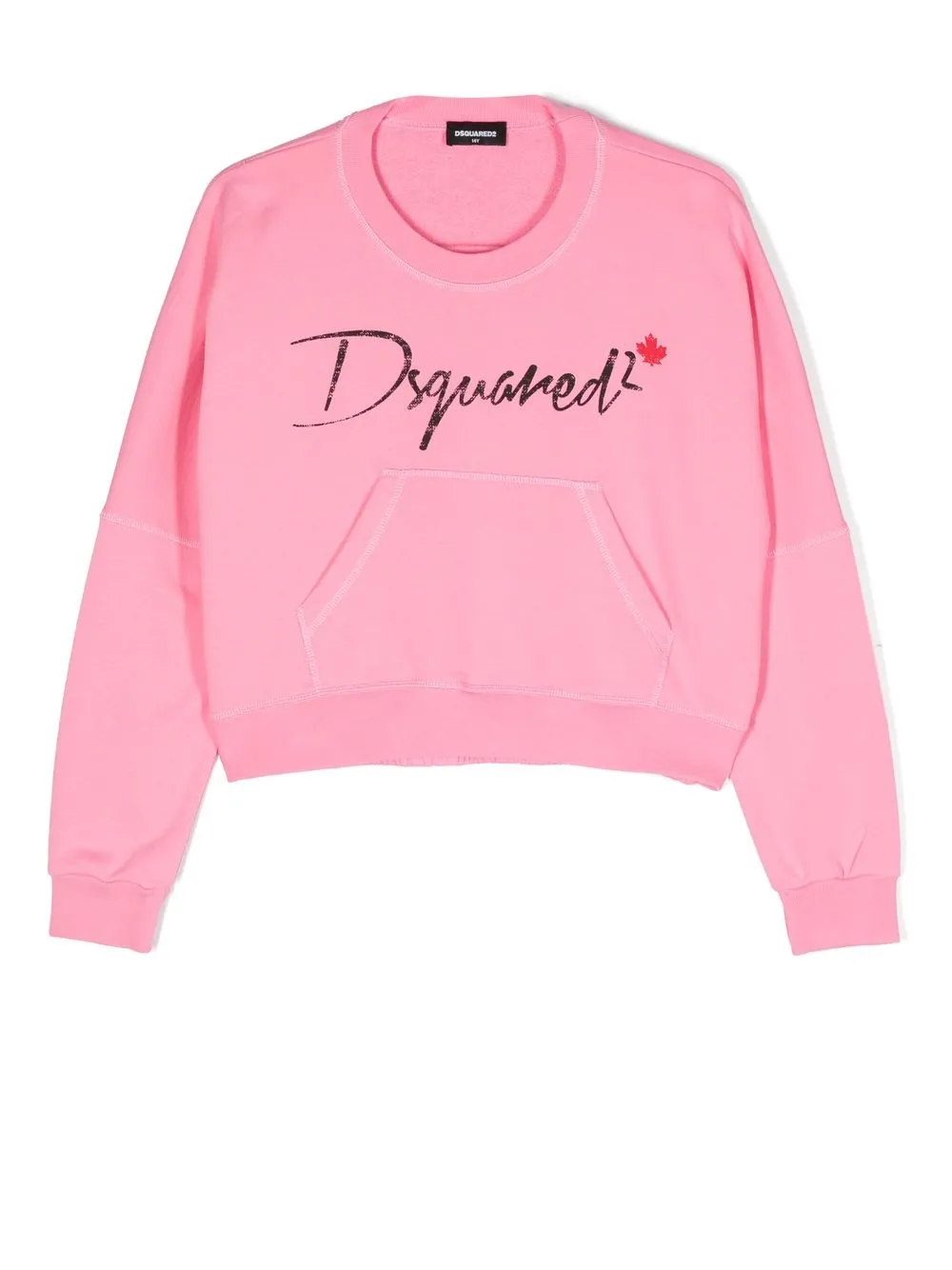 

Dsquared2 Kids logo-print long-sleeved sweatshirt - Pink