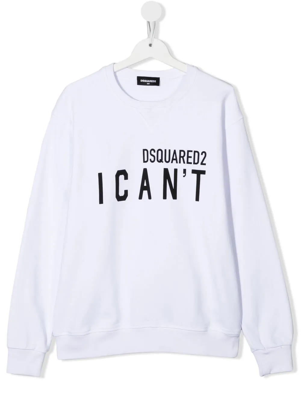 

Dsquared2 Kids TEEN slogan-print cotton sweatshirt - White