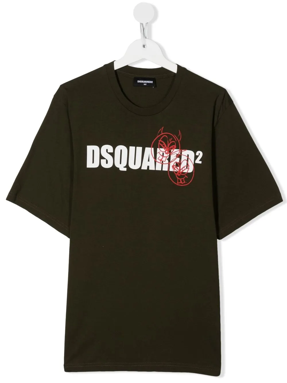 

Dsquared2 Kids TEEN logo-print cotton T-Shirt - Green