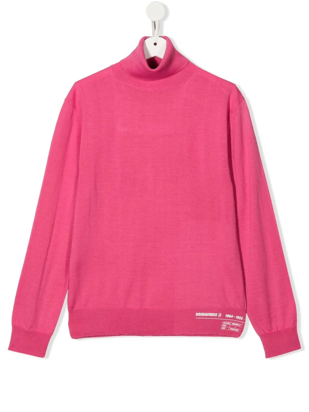 

Dsquared2 Kids TEEN fine-knit roll-neck jumper - Pink