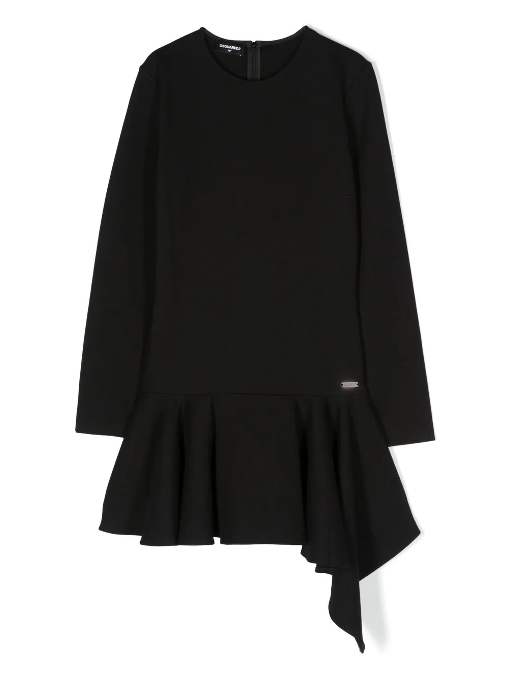 

Dsquared2 Kids vestido asimétrico con peplum - Negro