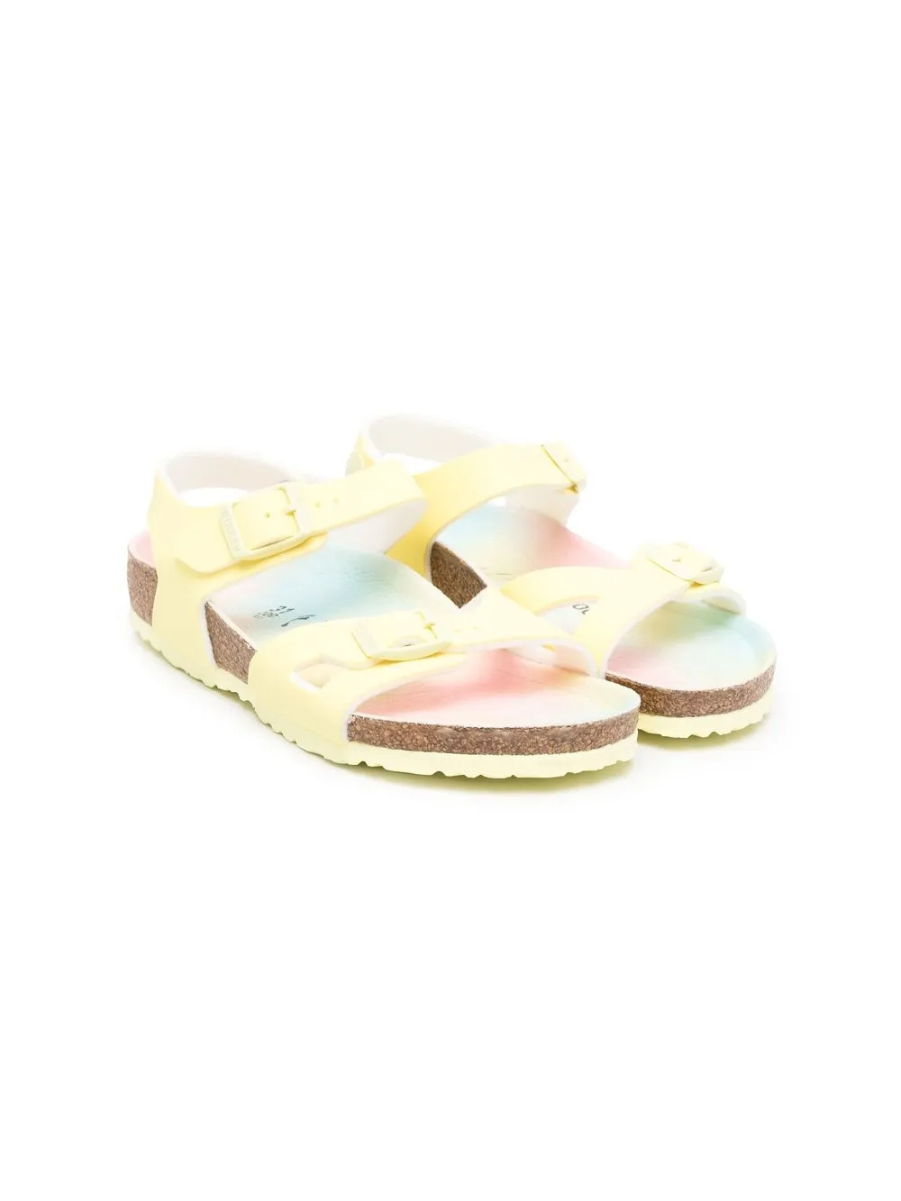 

Birkenstock Kids sandalias Rio con tira trasera - Amarillo