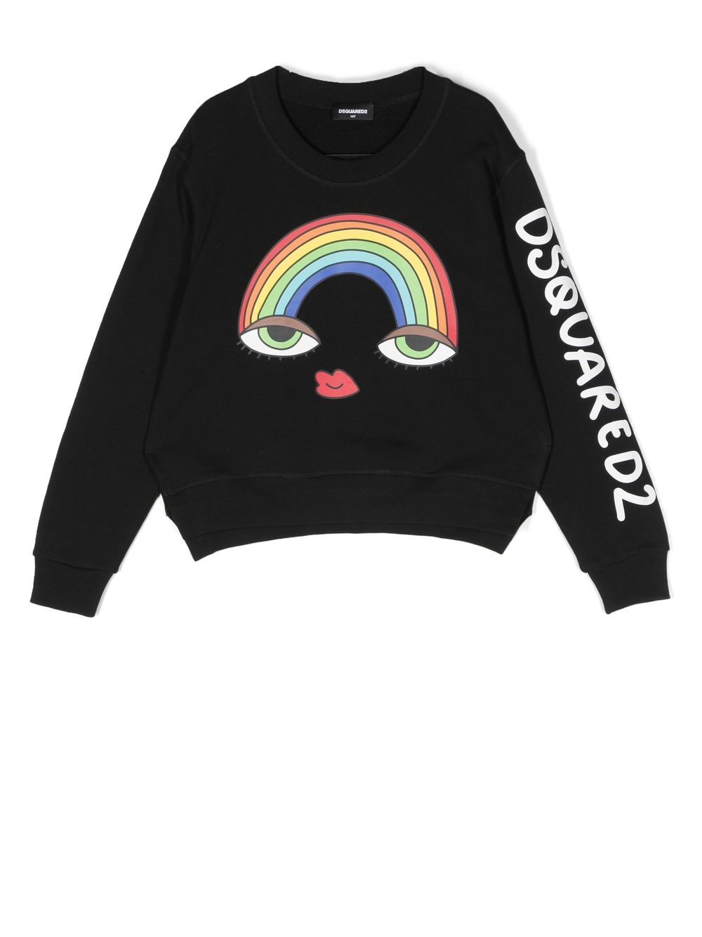 

Dsquared2 Kids sudadera con cuello redondo y logo estampado - Negro