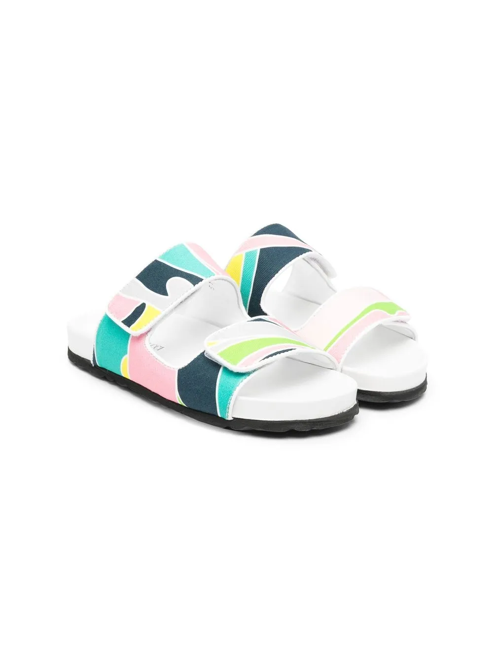 

PUCCI Junior colour-block leather sandals - Pink