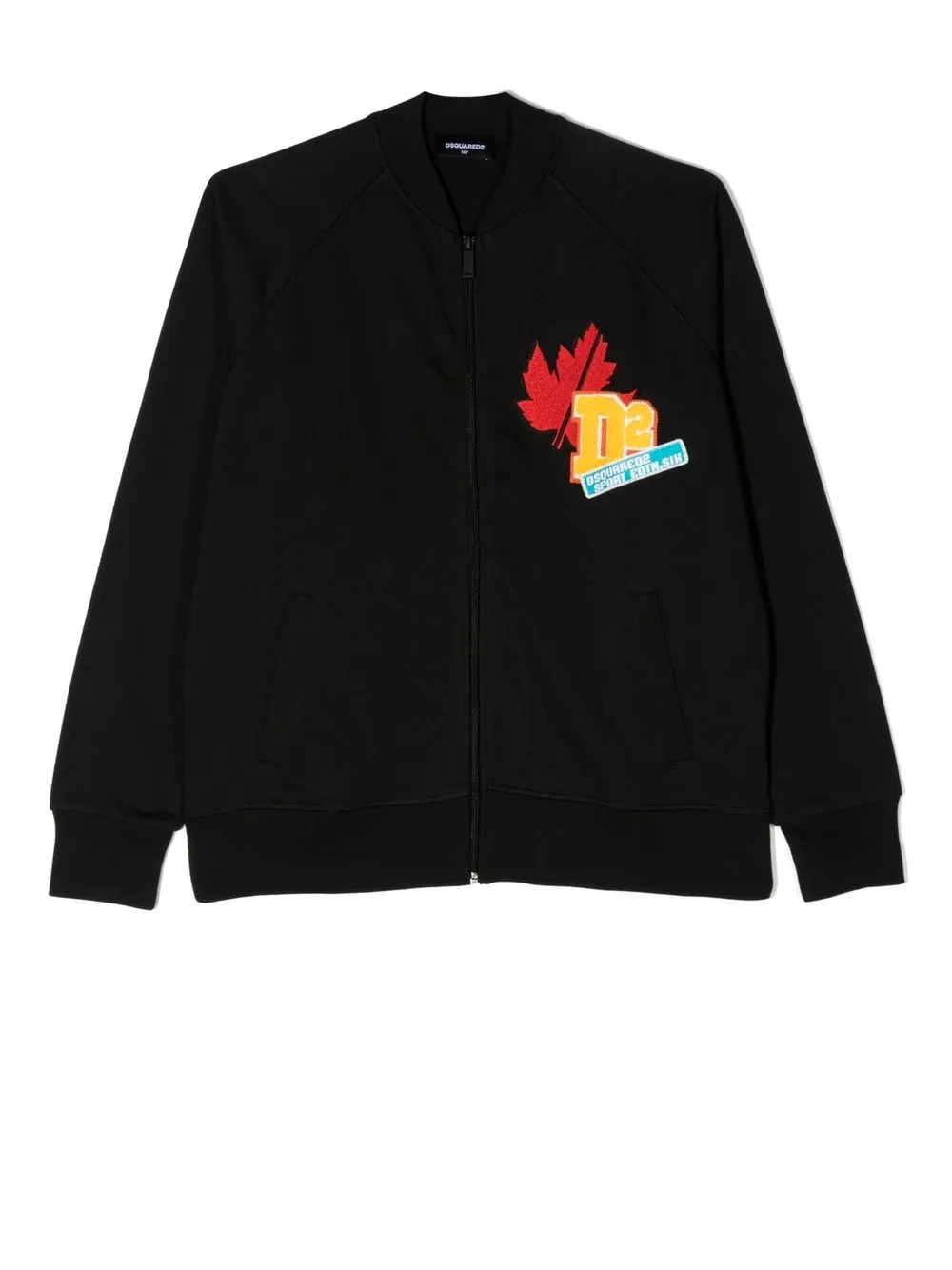 

Dsquared2 Kids chamarra bomber con detalle de parche - Negro