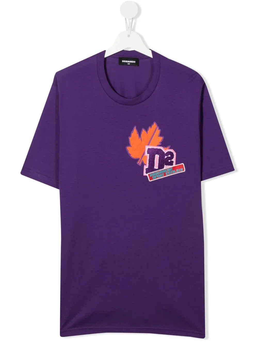 

Dsquared2 Kids playera con detalle de parche - Morado