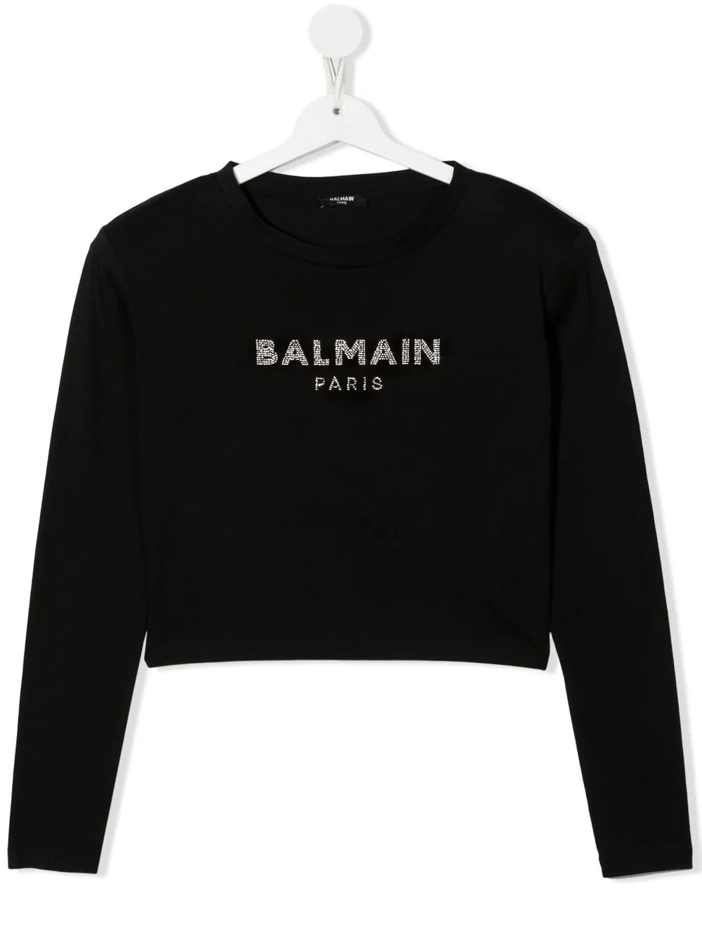 

Balmain Kids playera manga larga - Negro