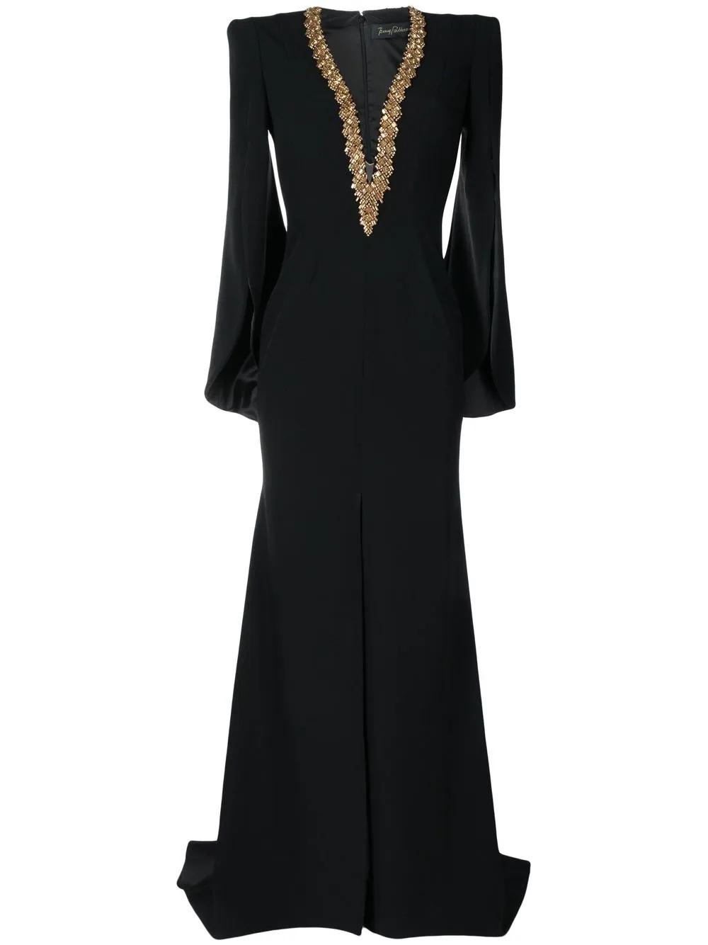 

Jenny Packham vestido de noche largo - Negro