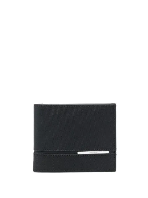 Calvin Klein logo-plaque leather wallet