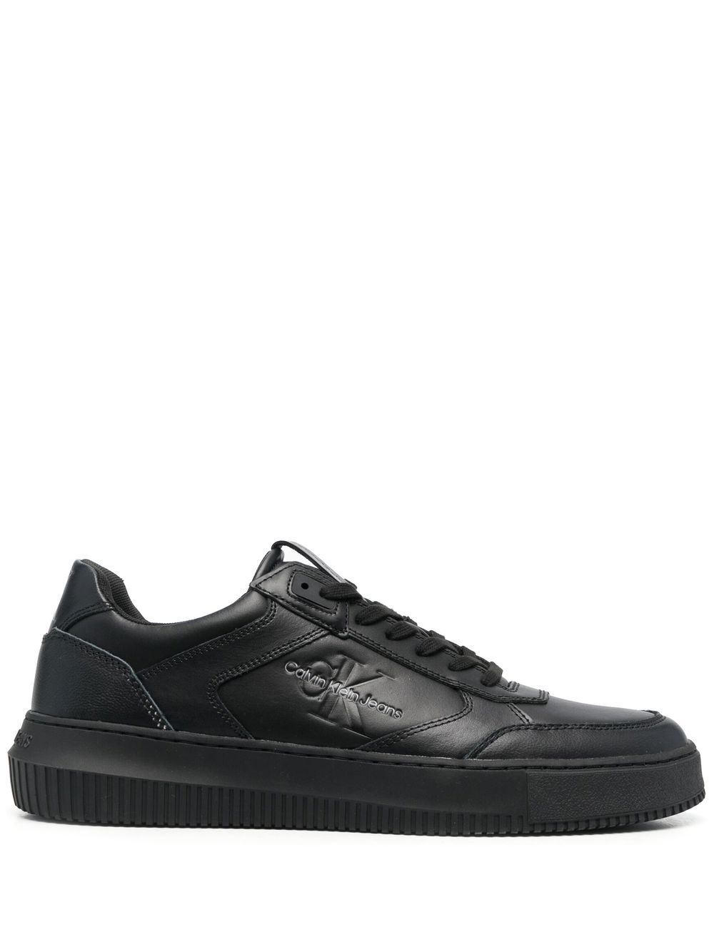 

Calvin Klein Jeans logo-debossed panelled sneakers - Black