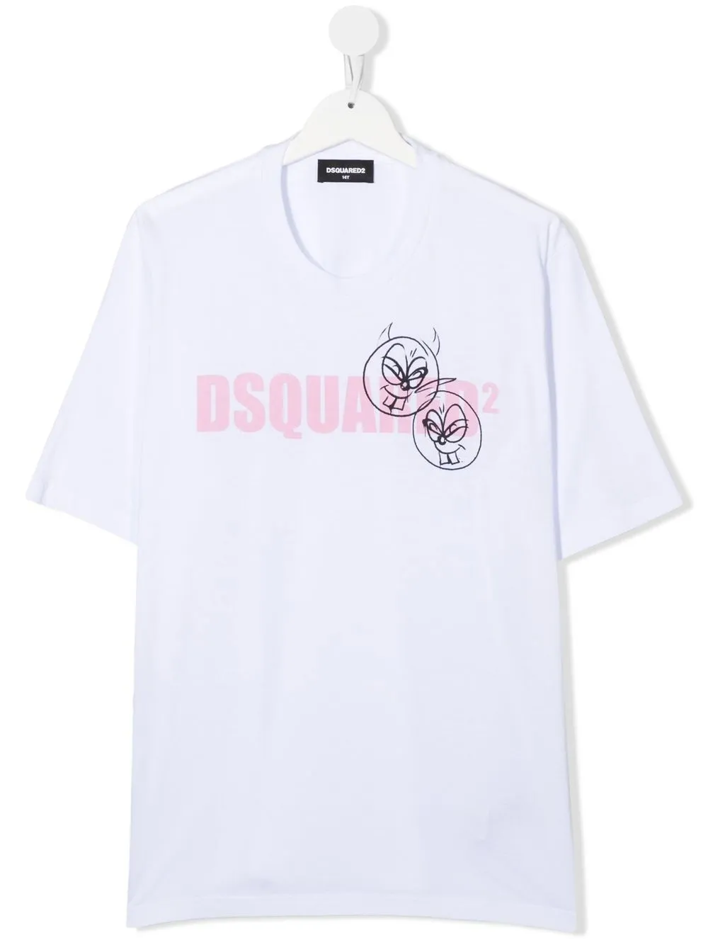 

Dsquared2 Kids playera con logo estampado - Blanco