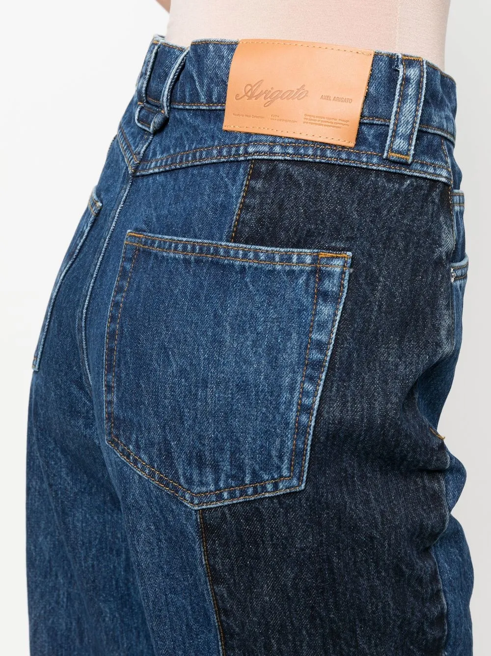 Axel Arigato Hybrid wideleg Patchwork Trousers Farfetch