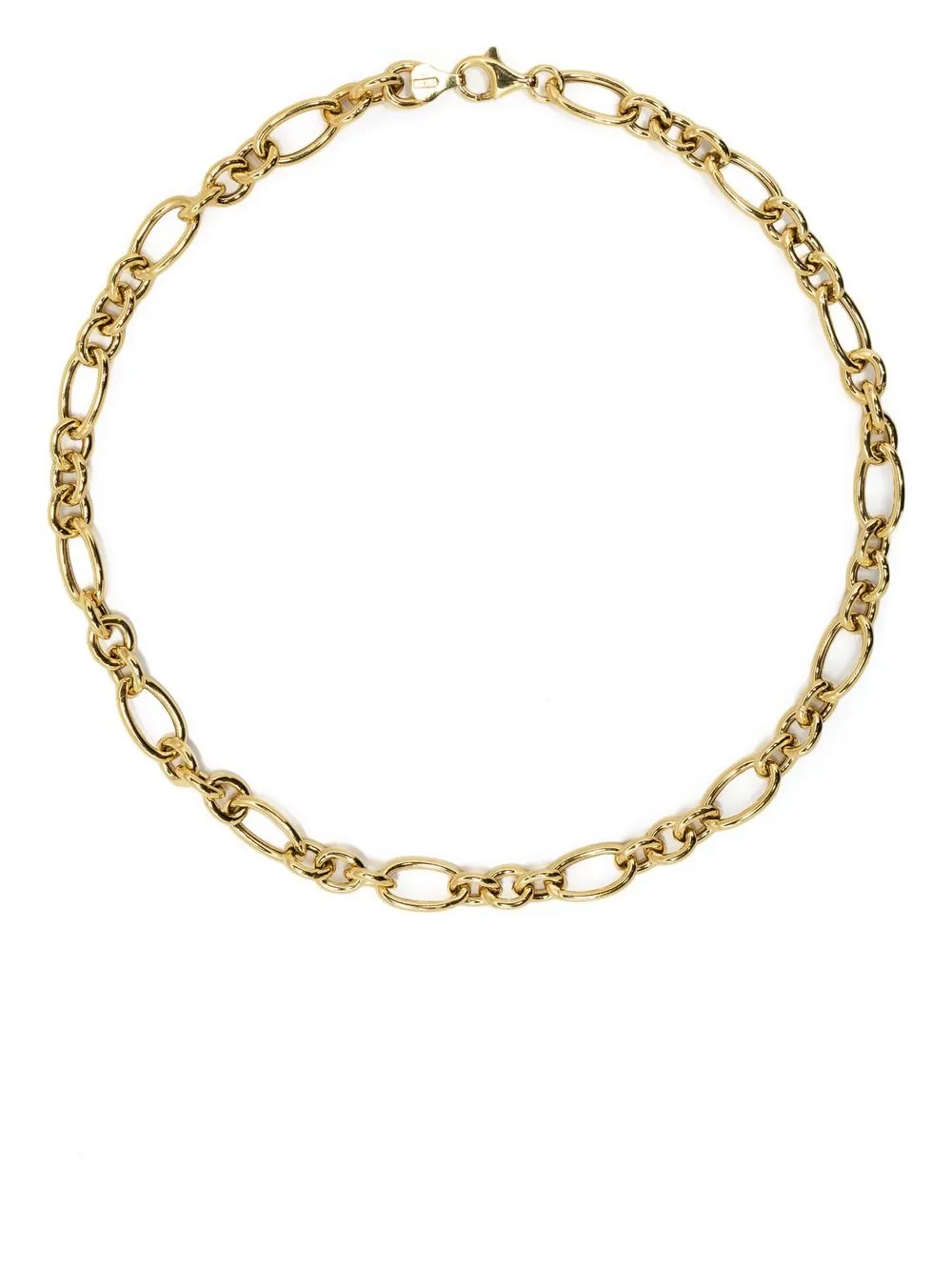 

Loulou collar de cadena con logo de Loulou x obsidian - Dorado