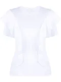 Chloé ruffled cotton T-shirt - White