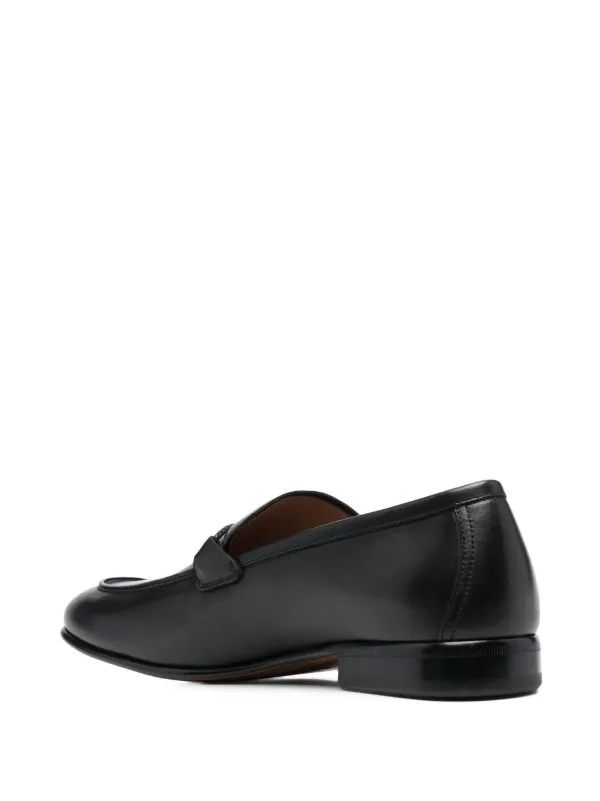 salvatore ferragamo trifoglio leather loafer