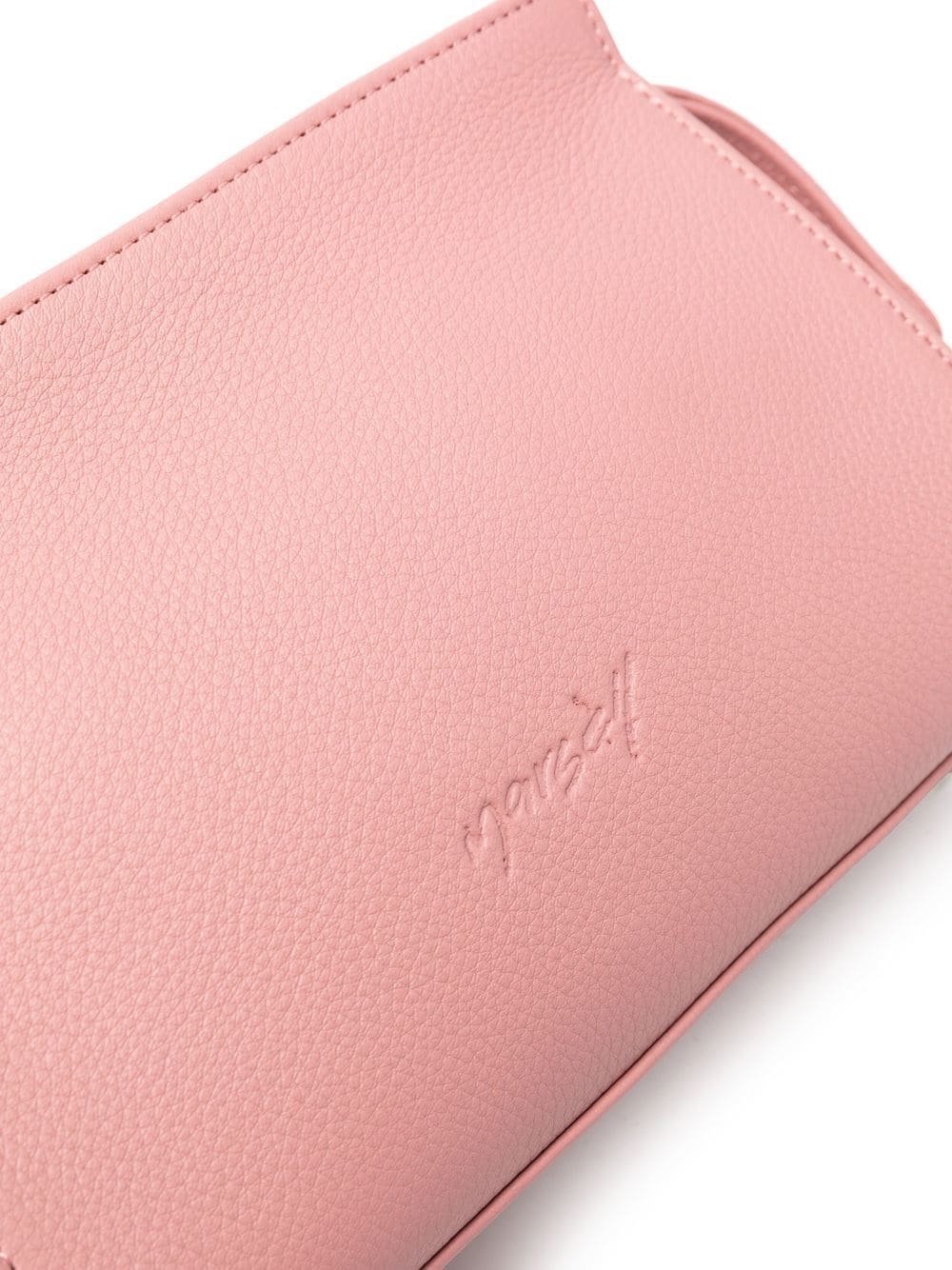 Shop Marsèll Leather Embossed-logo Bag In Pink
