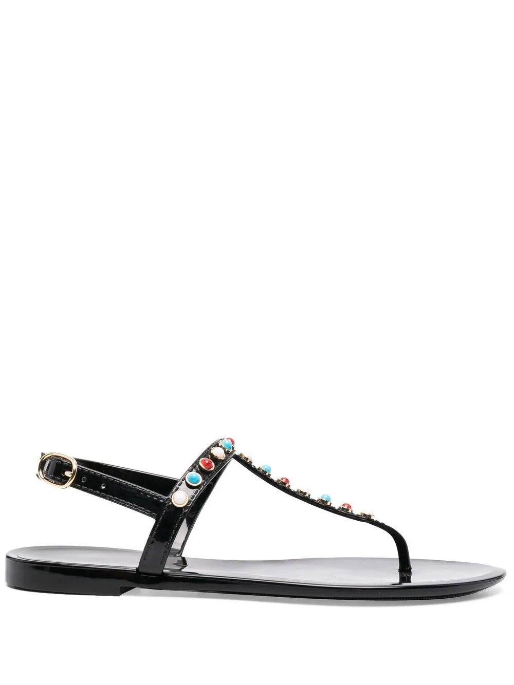 

Stuart Weitzman sandalias con detalles y tira trasera - Negro