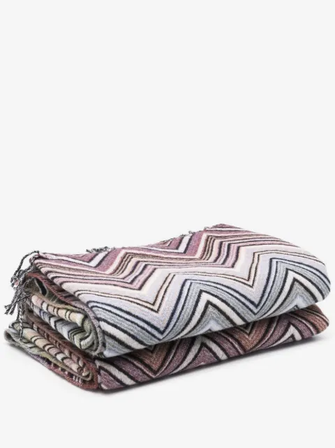 Missoni Home zigzag-design blanket
