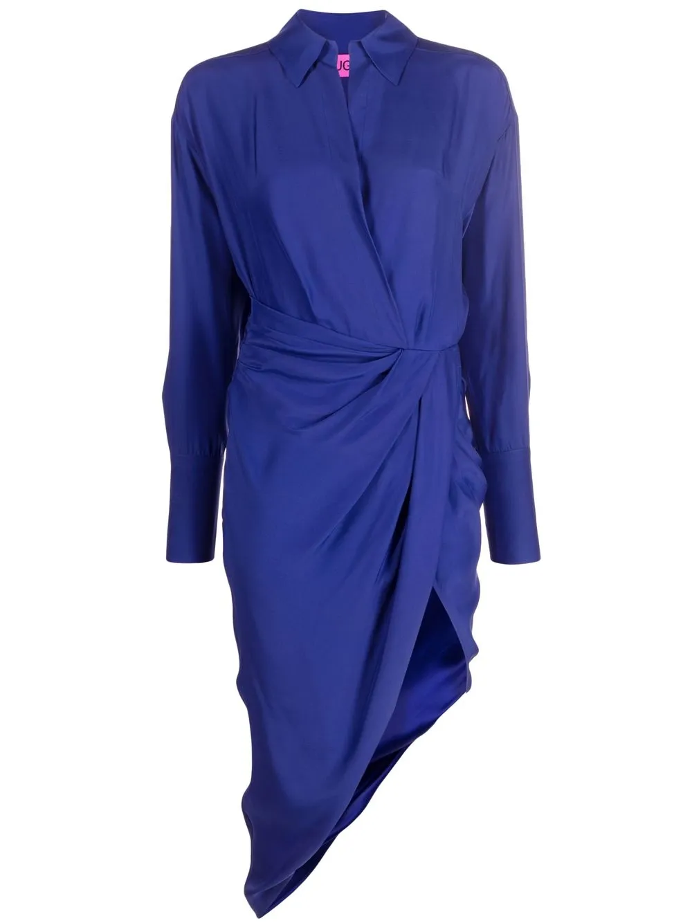 

GAUGE81 Puno draped midi shirtdress - Blue