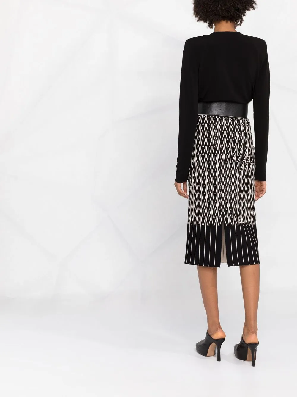 Alexander McQueen highwaisted Patterned Skirt Farfetch