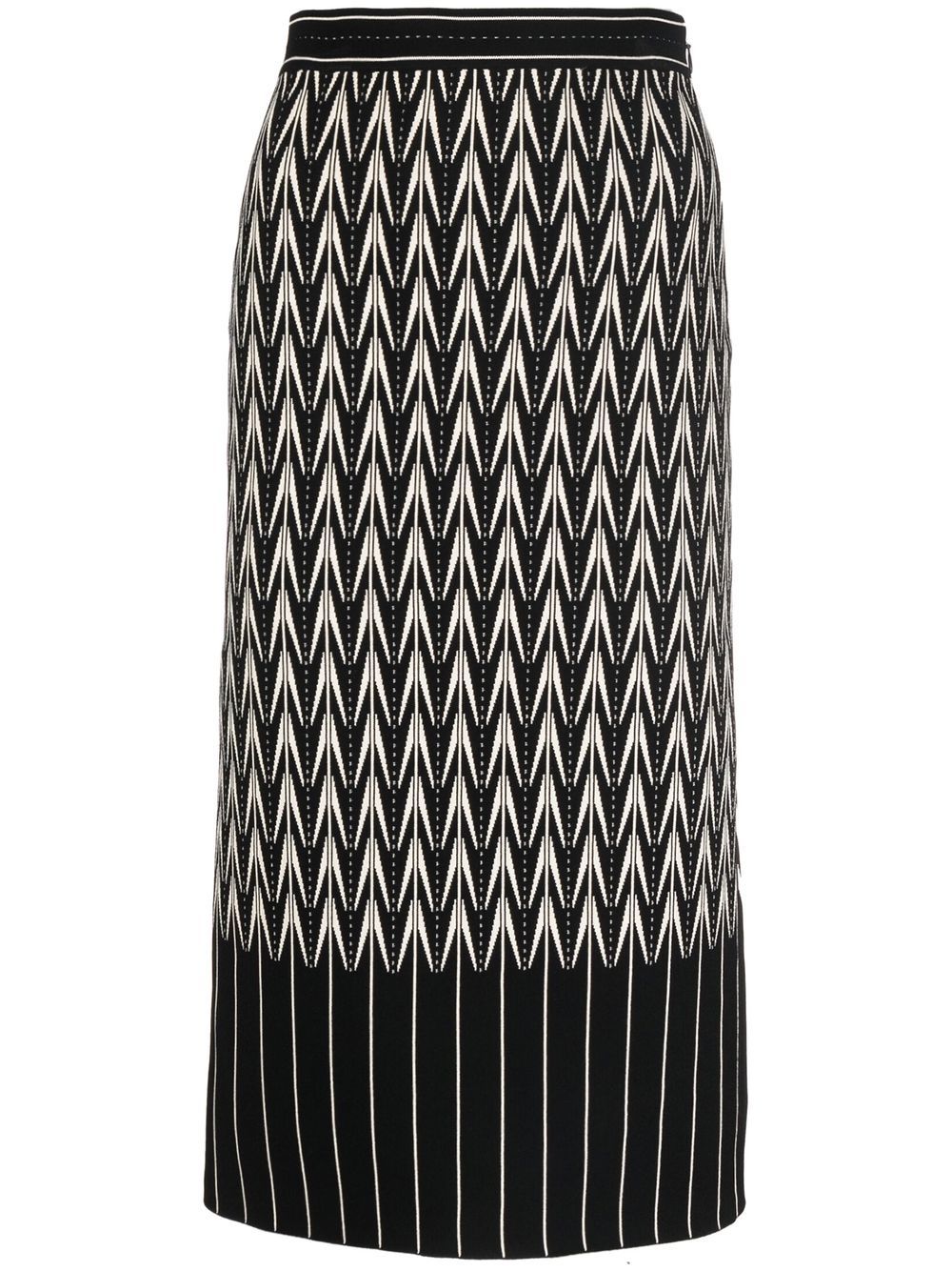 Image 1 of Alexander McQueen high-waisted patterned skirt