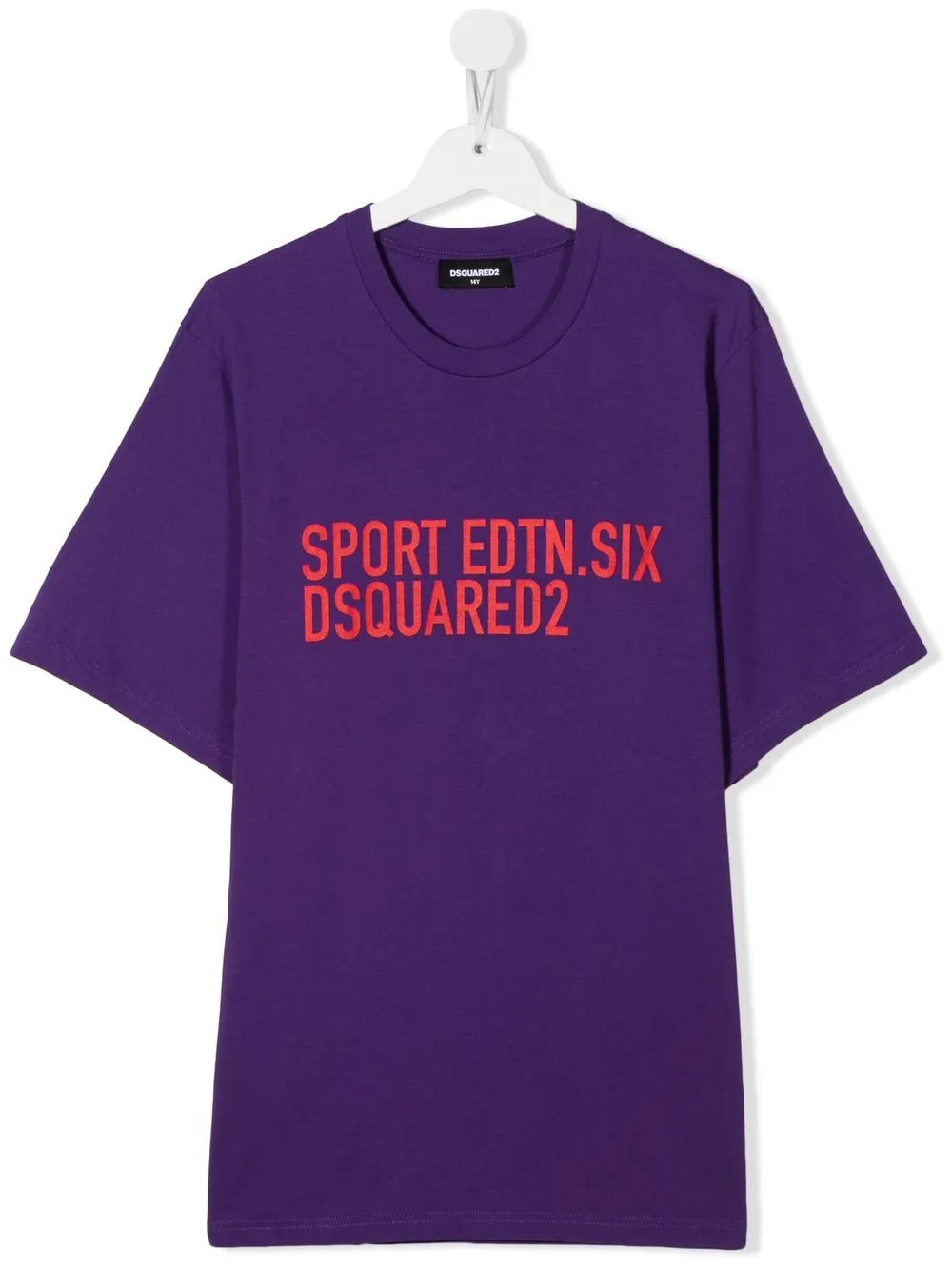 

Dsquared2 Kids playera con estampado gráfico - Morado