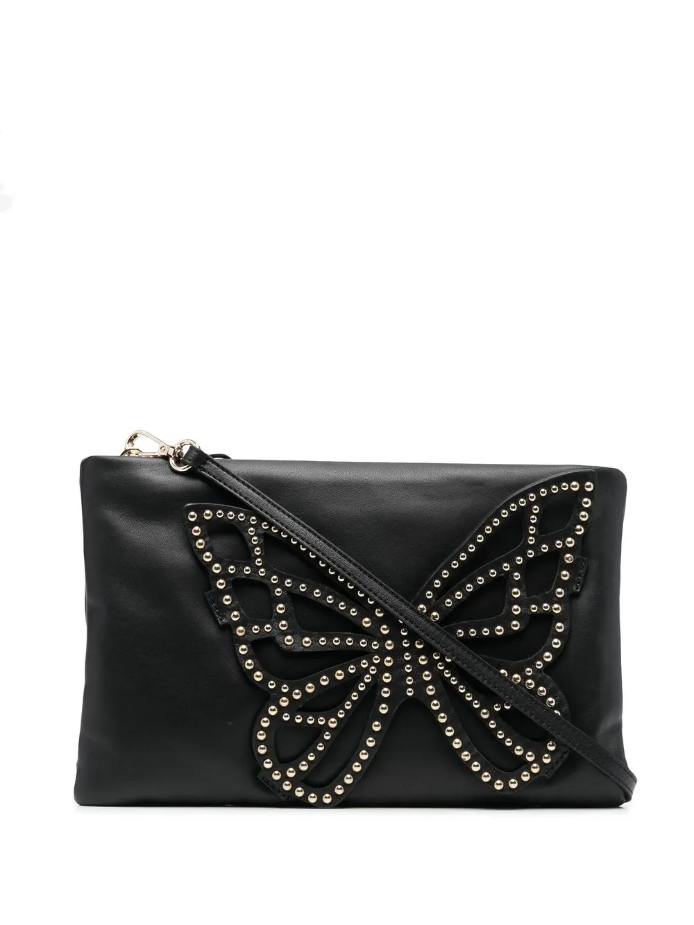 

Sophia Webster butterfly-studded clutch-bag - Black
