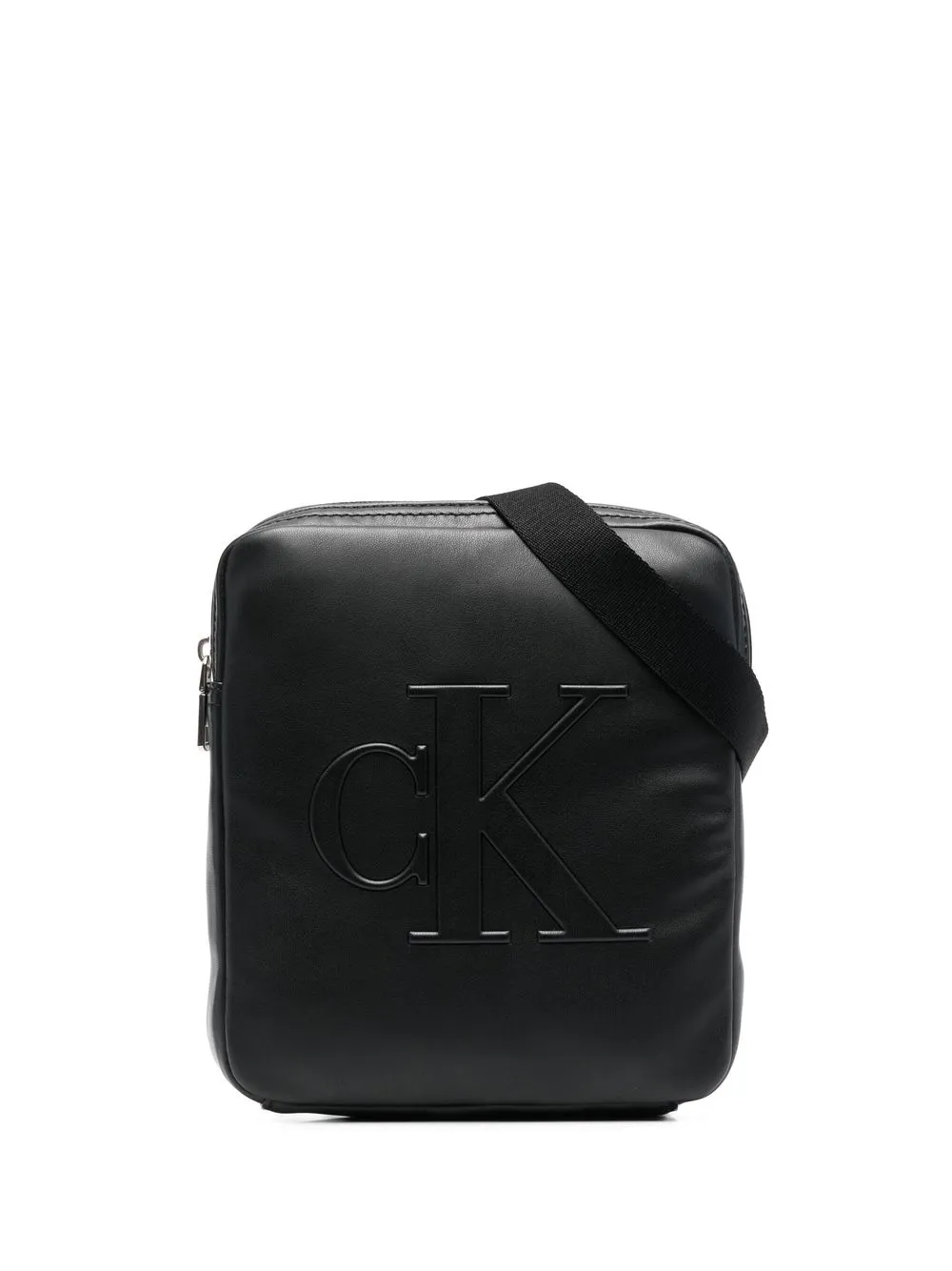 

Calvin Klein bolsa tipo mensajero con logo en relieve - Negro