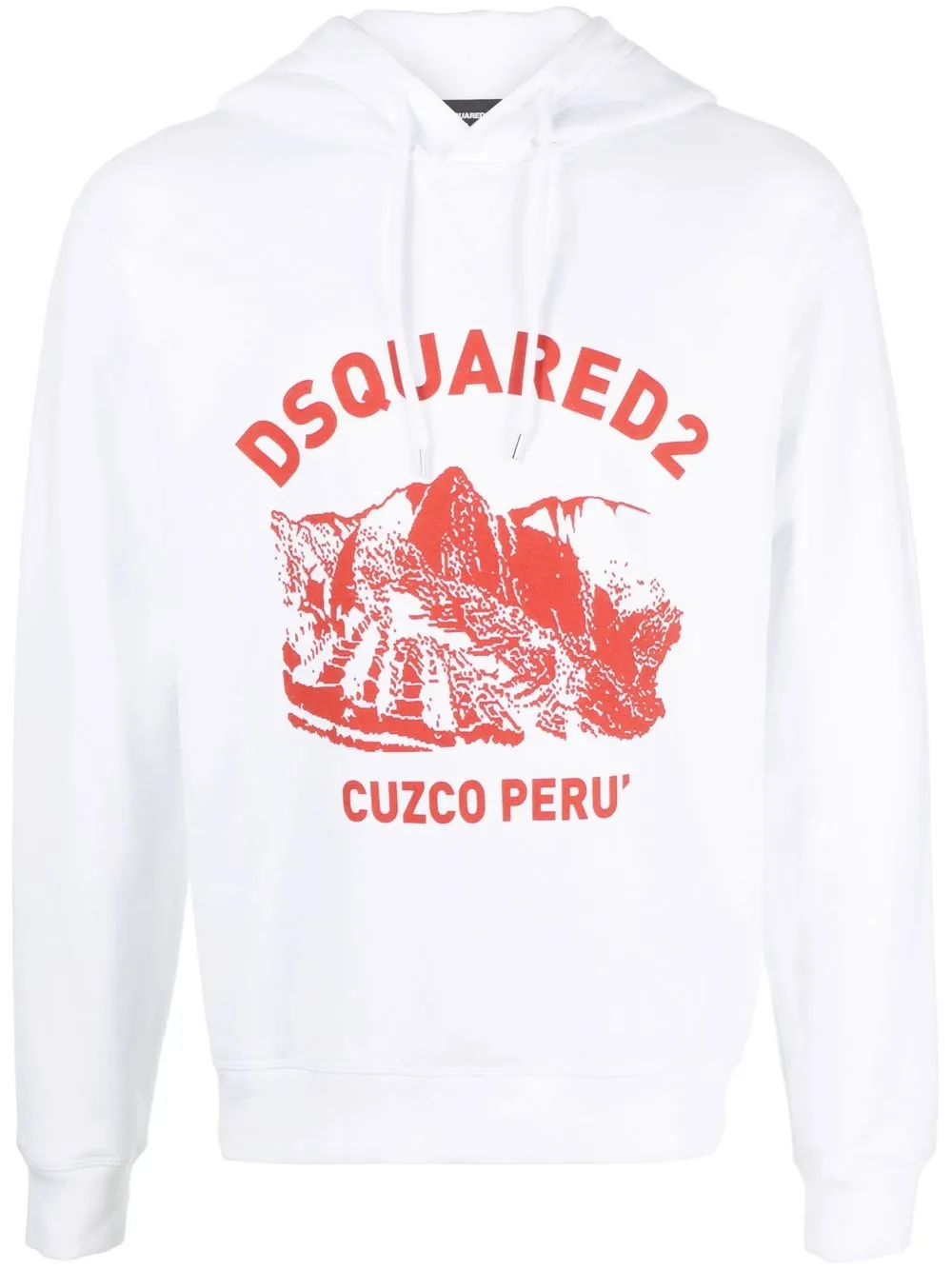 

Dsquared2 hoodie con logo estampado - Blanco