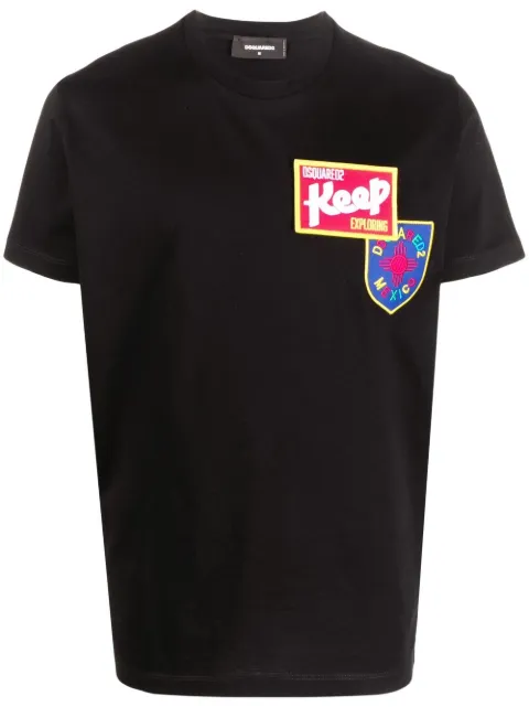 DSQUARED2 playera con parche del logo