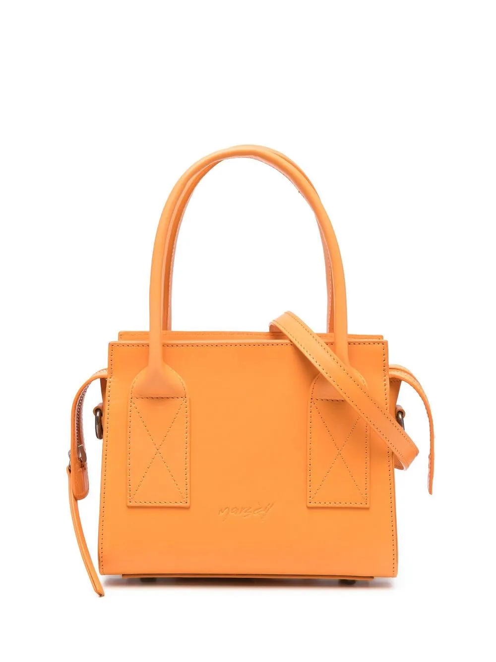 

Marsèll tote con logo - Naranja