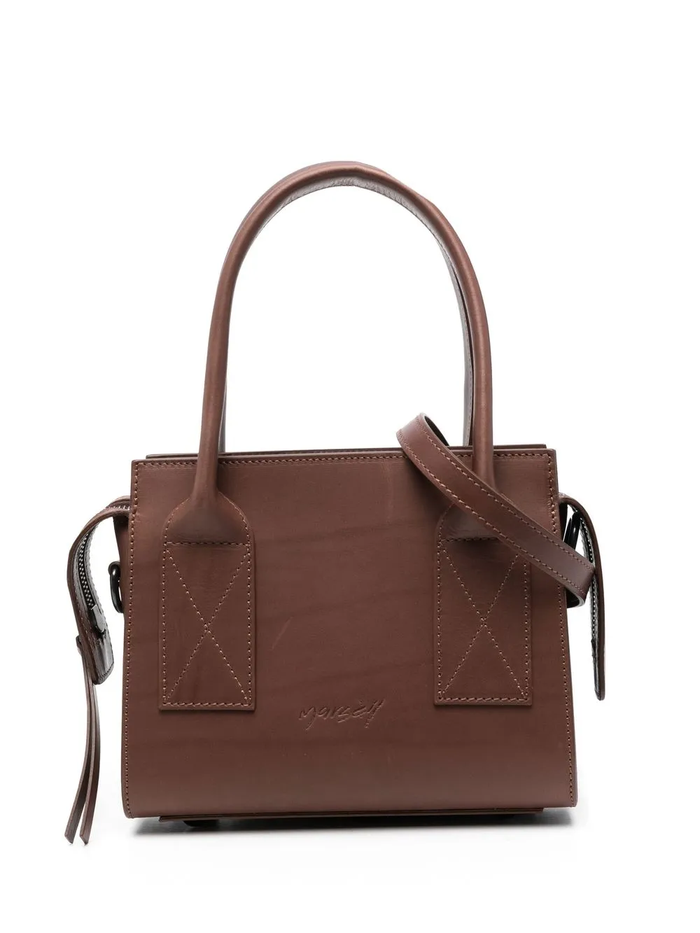 

Marsèll tote con logo - Marrón