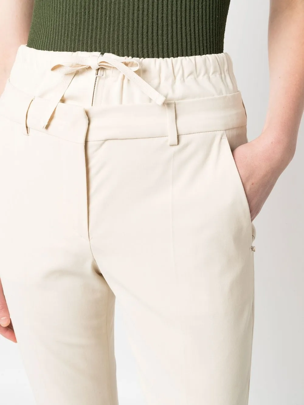 Sportmax High waist broek Beige