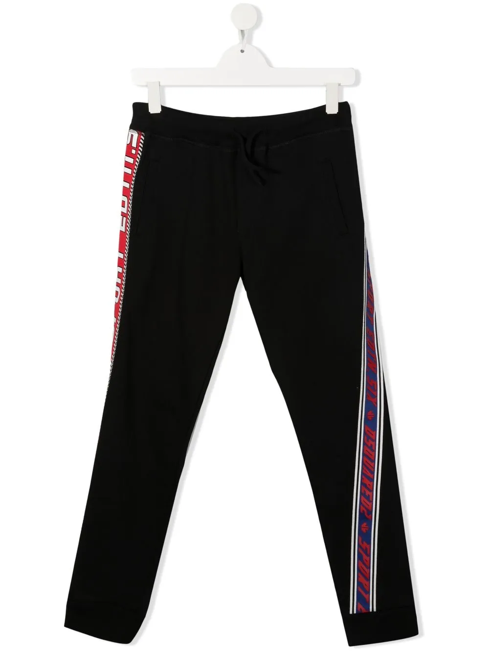 

Dsquared2 Kids pants con franjas del logo - Negro