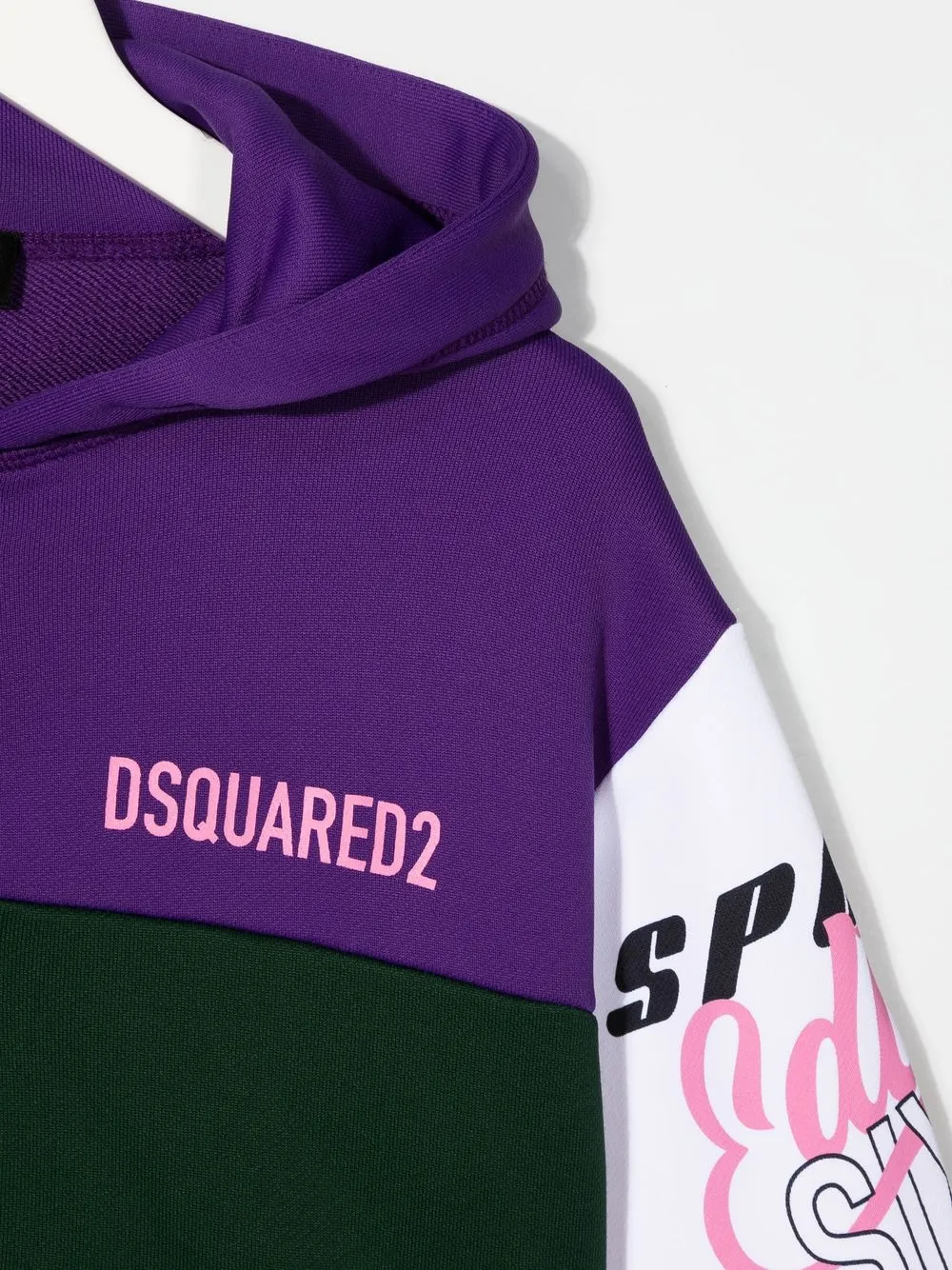 Dsquared2 Teen Colour-block Zip-up Hoodie In Dq322