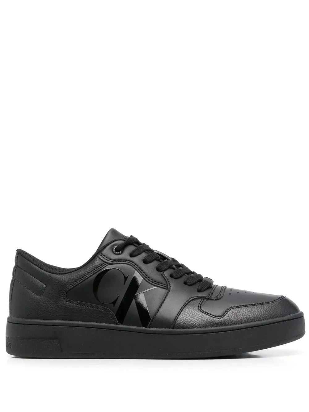 

Calvin Klein tenis con logo estampado lateral - Negro