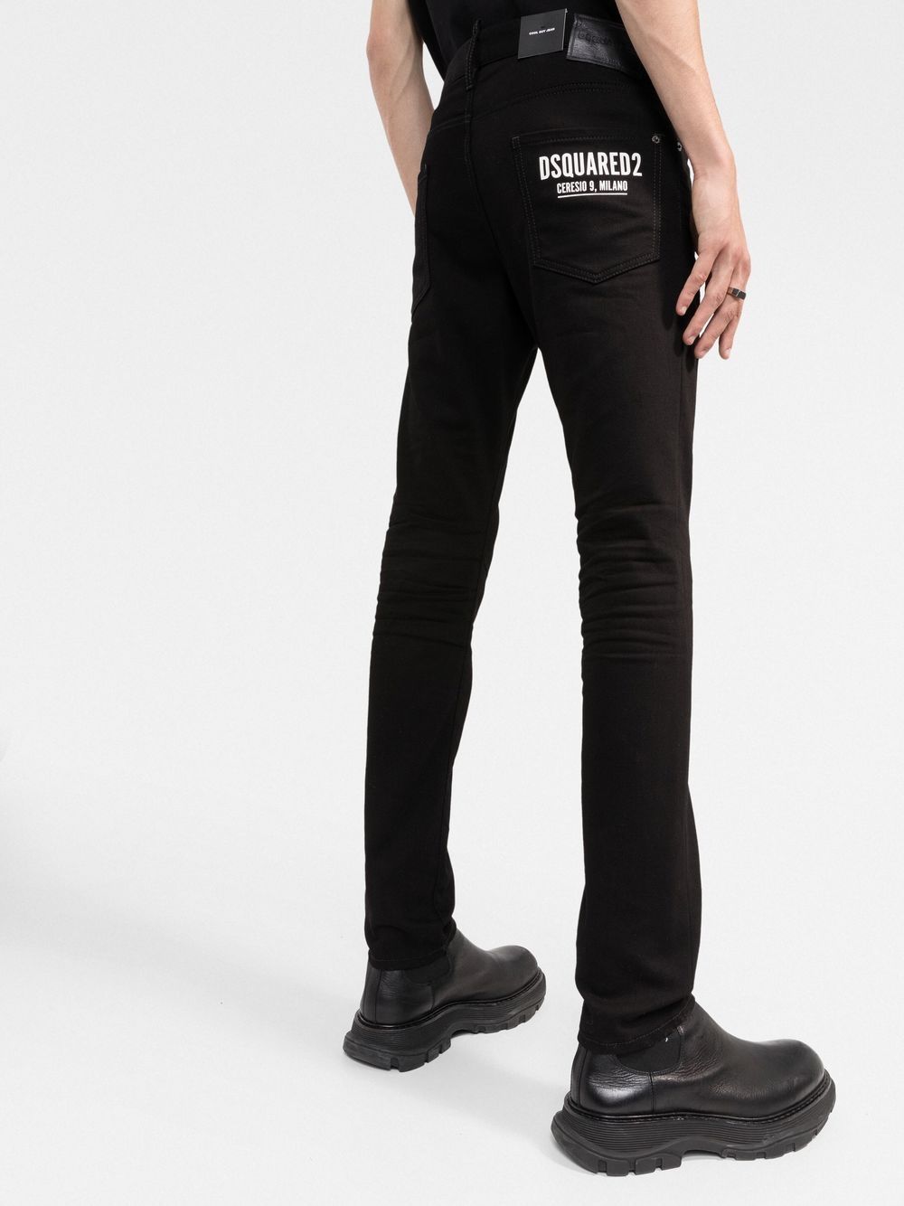 DSQUARED2 rear logo-print skinny jeans Men