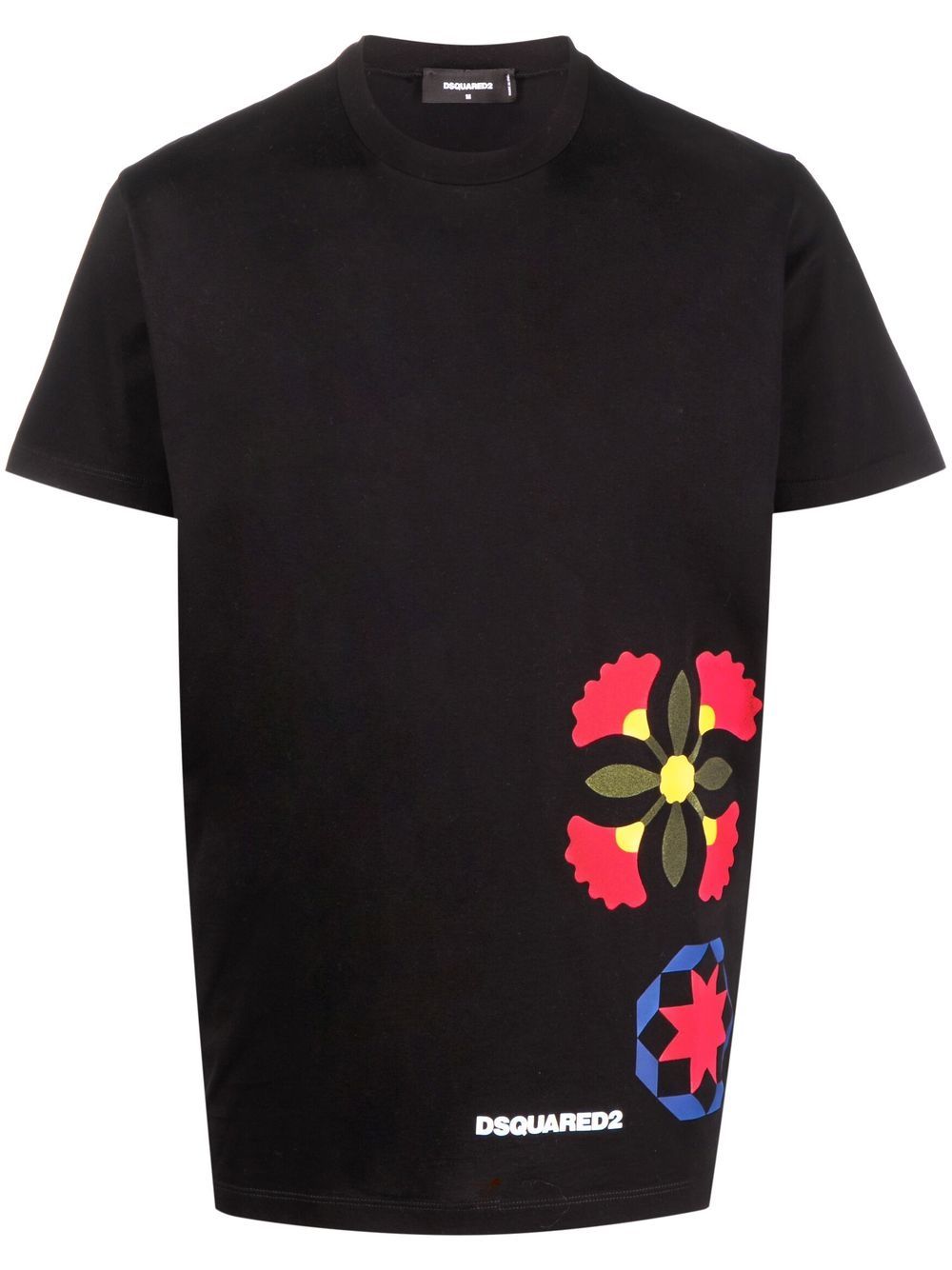 

Dsquared2 playera manga corta con estampado gráfico - Negro