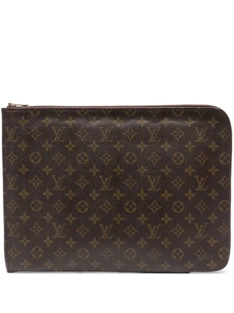 Shop for Louis Vuitton Monogram Canvas Leather Poche Document Holder -  Shipped from USA
