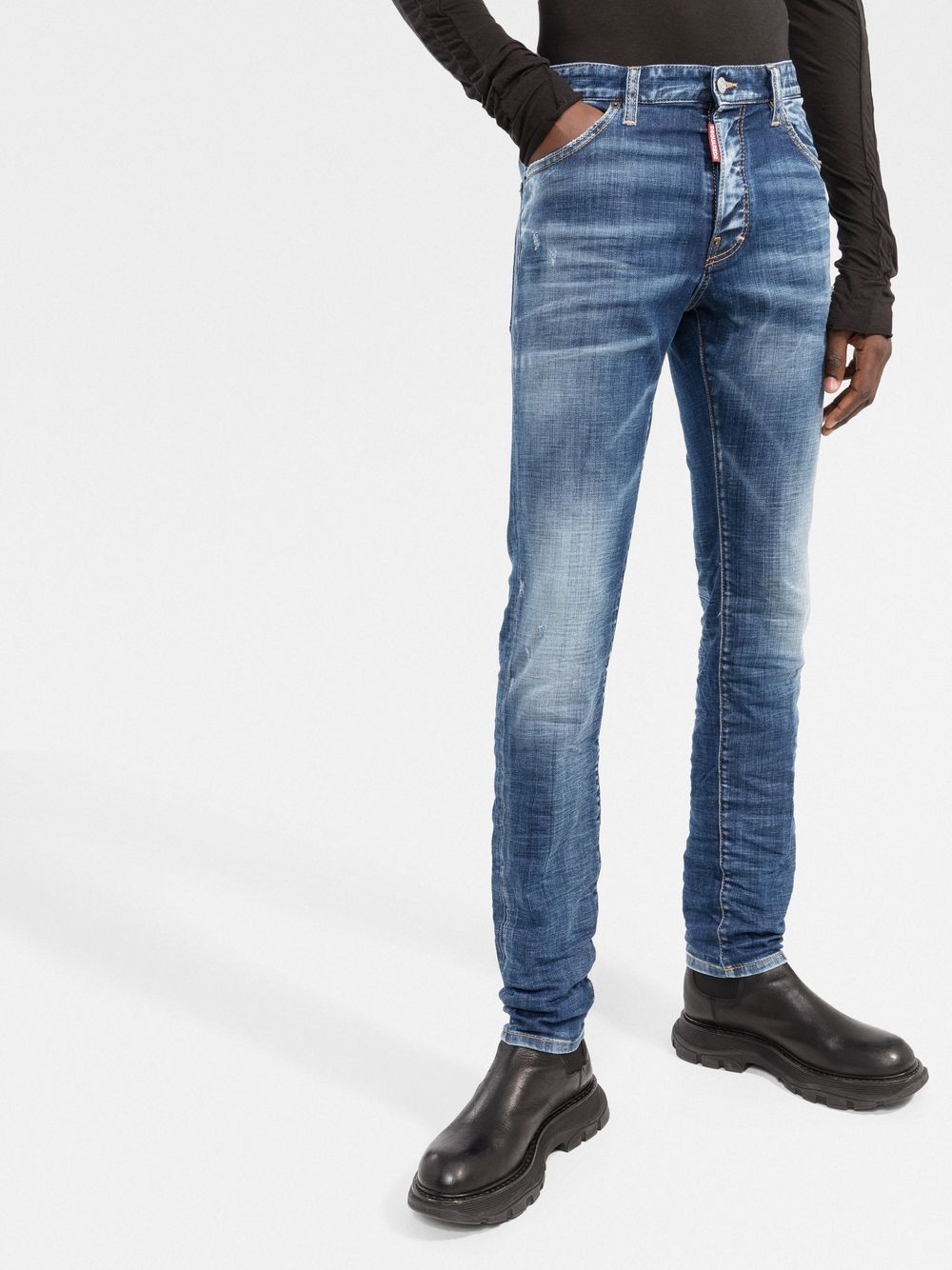 Dsquared2 Stonewashed Skinny Jeans - Farfetch