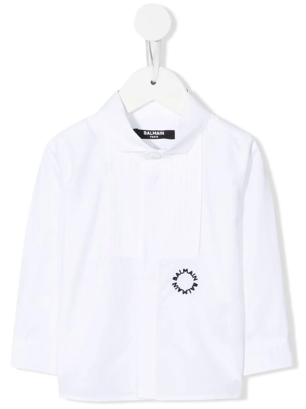 

Balmain Kids playera con logo bordado - Blanco