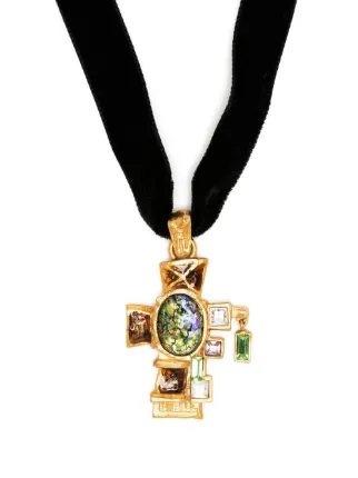 Christian lacroix cross store necklace