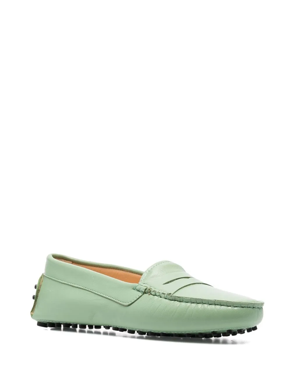 Scarosso Ashley leren loafers - Groen
