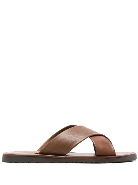 Scarosso sandalias Adriano con tiras cruzadas